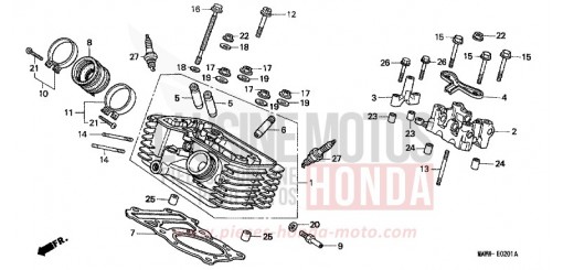 CYLINDER HEAD (REAR) XL600VW de 1998